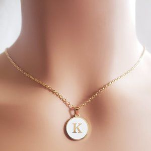 Initial K Gold Necklace